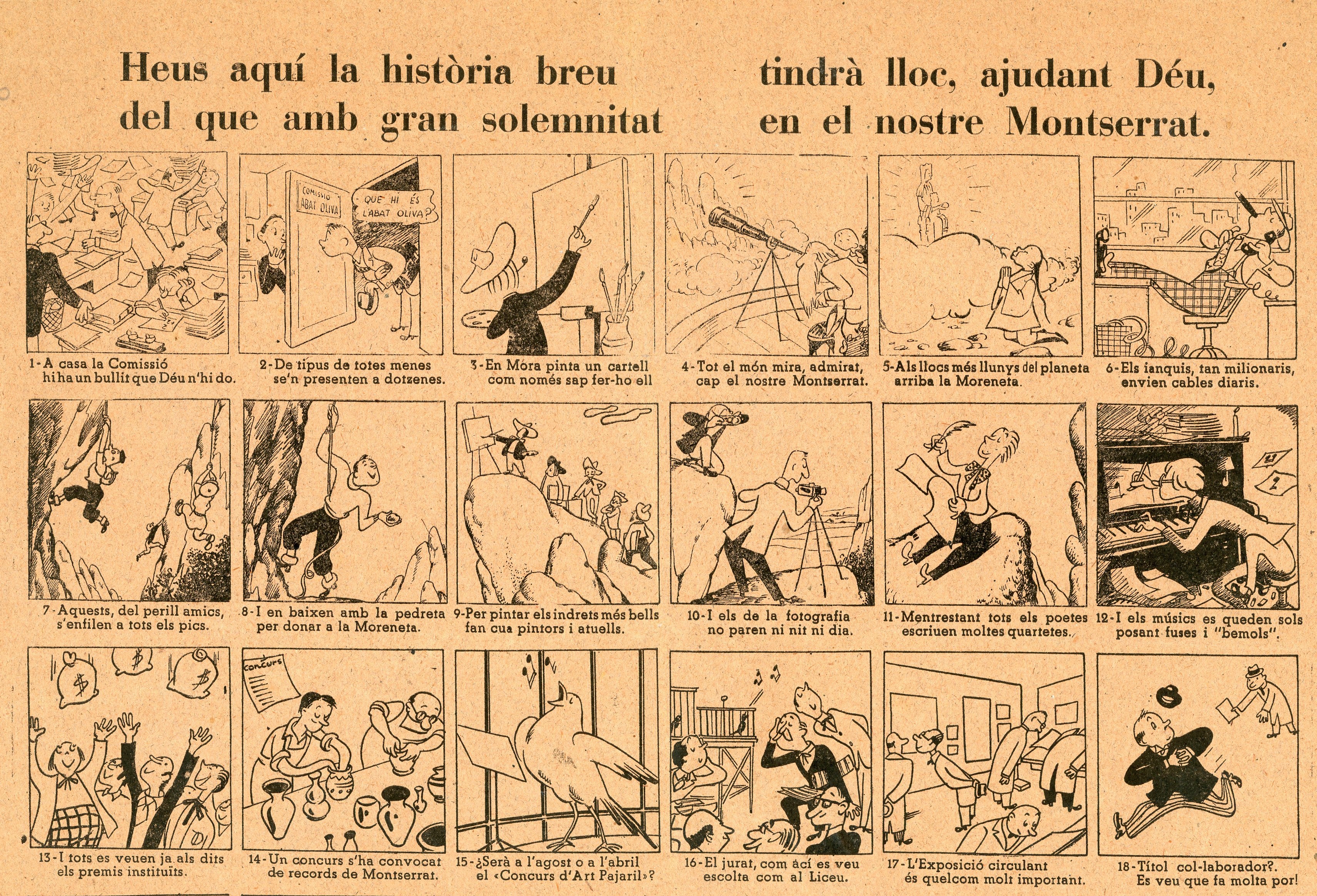 Heus aquí la història breu del que amb gran solemnitat tindrà lloc, ajudant Déu, en el nostre Montserrat. - Portada